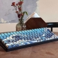 The Great Wave off Kanagawa 104+21 PBT Backlit Keycaps Set Cherry Profile for MX Switches Mechanical Gaming Keyboard